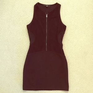 Back zip up dress